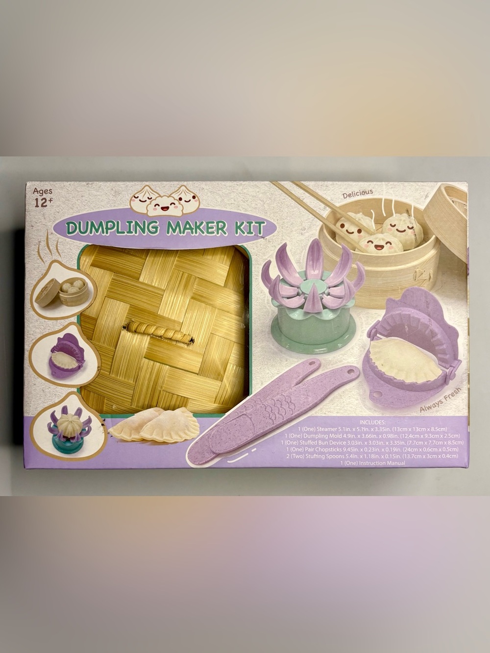 Kids Dumpling Maker Kit - Purple & Mint - Brand:
